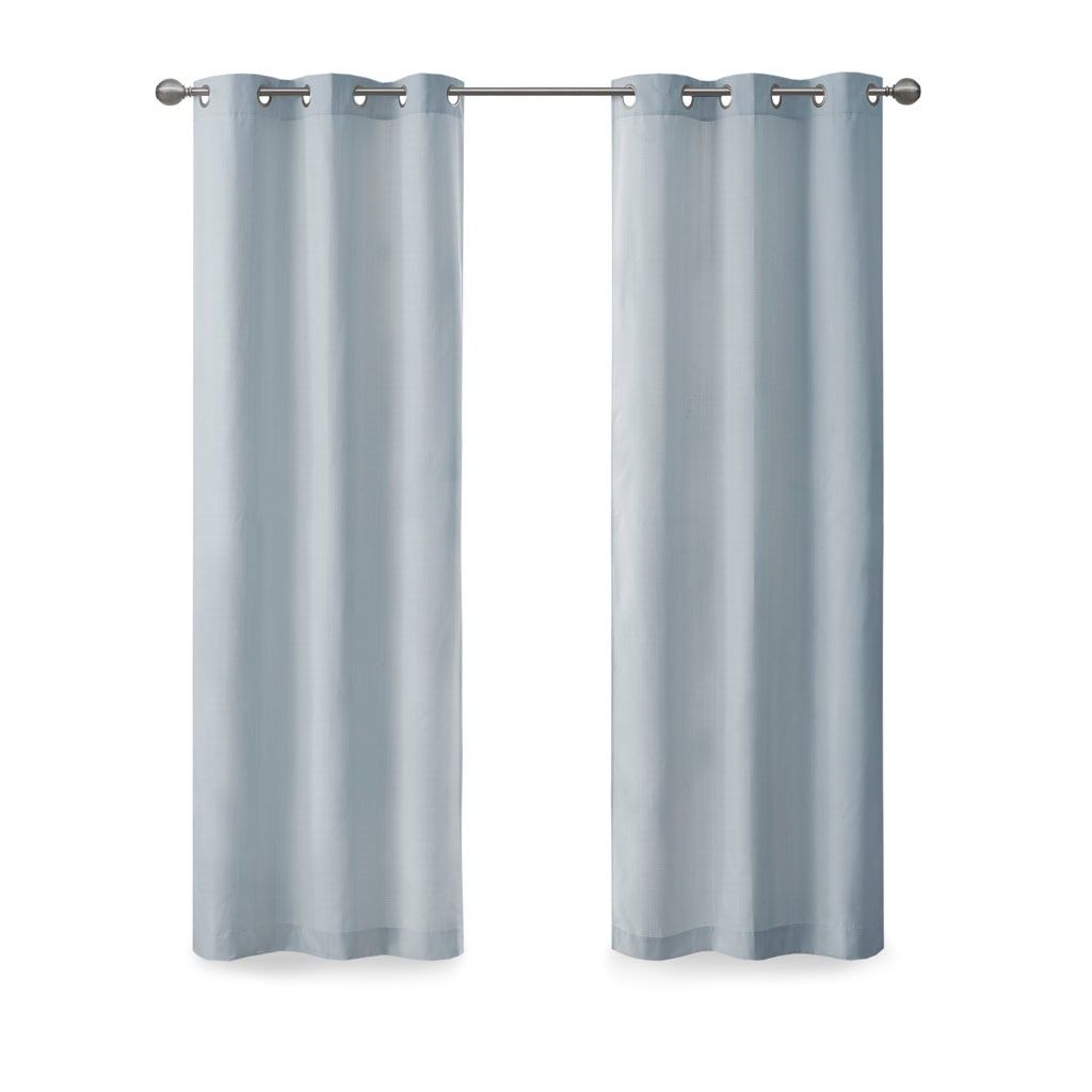 Basketweave Room Darkening Curtain Panel Pair(2 Pcs Window Panels)